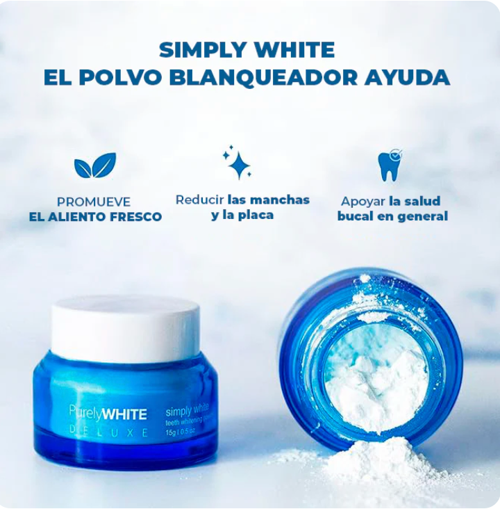 PURELY WHITE™ - ⁠Potente fórmula blanqueadora, 100% efectivo.