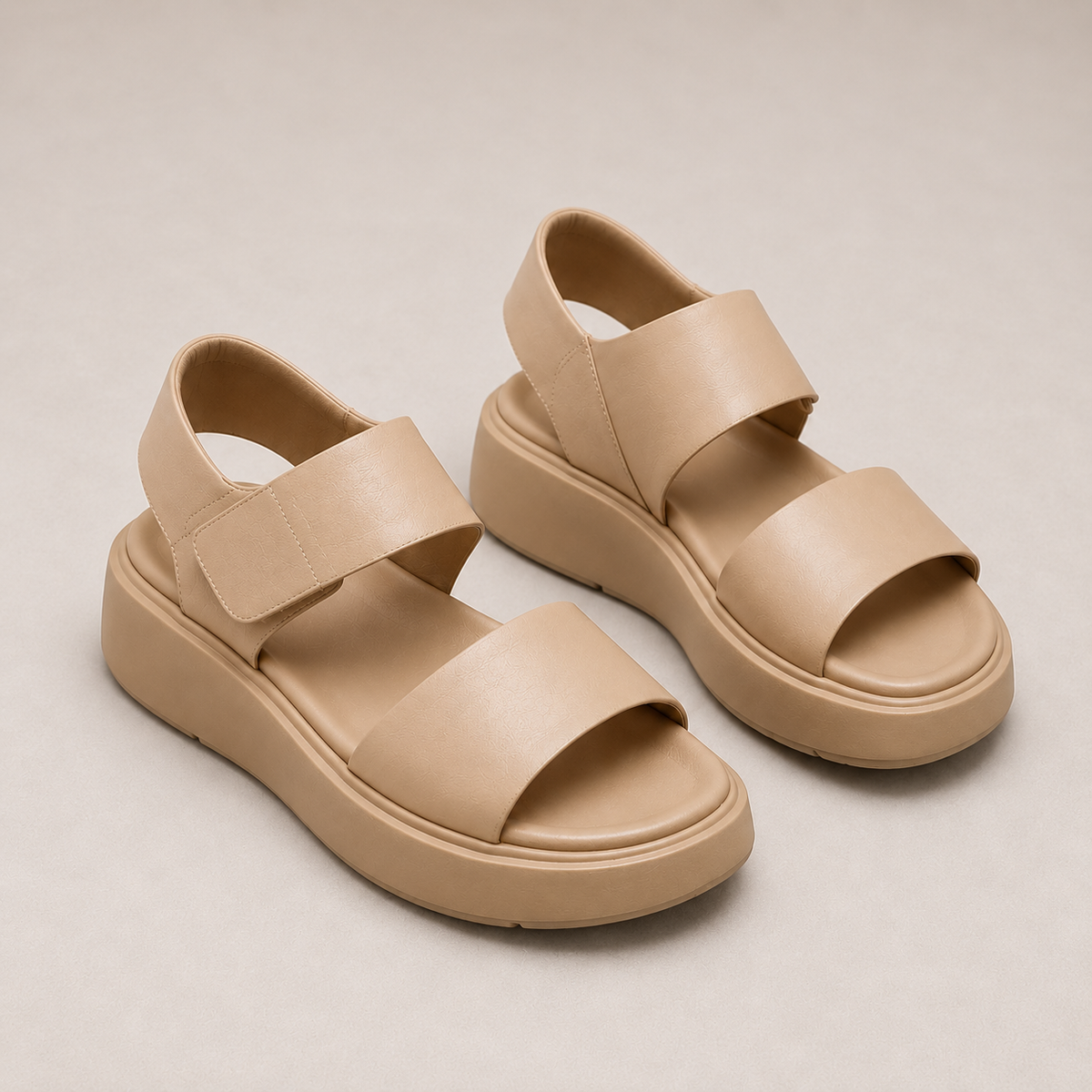 THALIA J - Sandalia + plantilla acolchada con broche.
