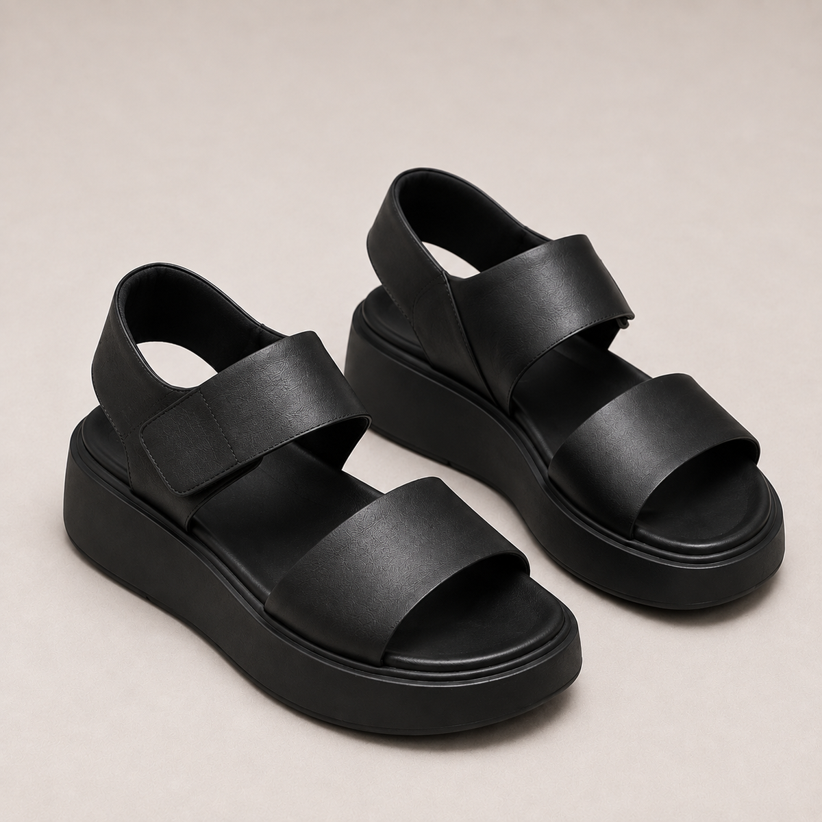 THALIA J - Sandalia + plantilla acolchada con broche.