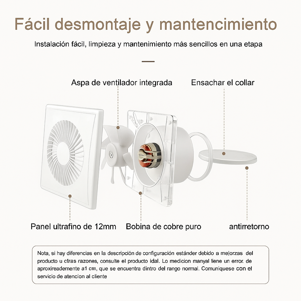 Ventilador de extracción