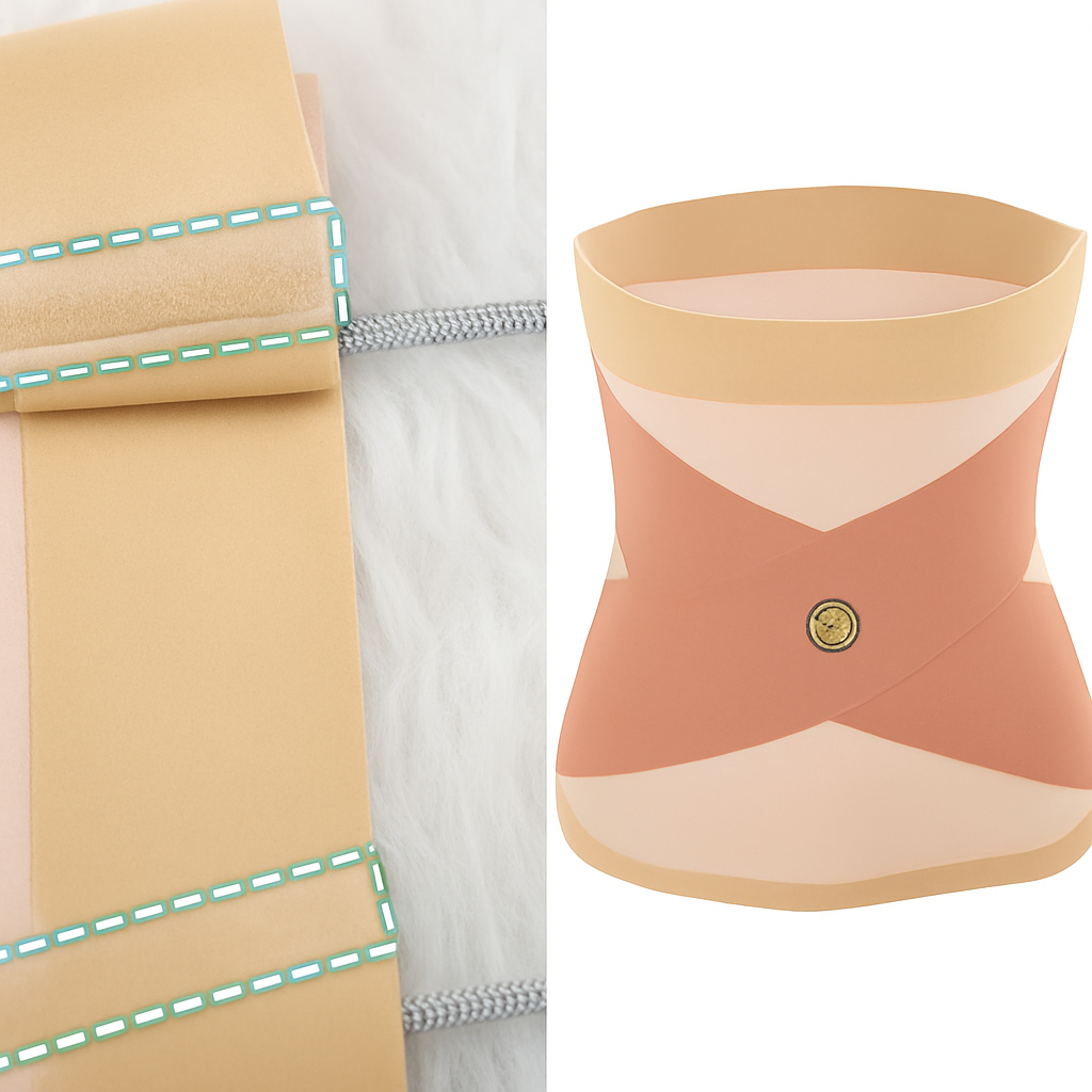 SHAPE QUEEN - Faja moldeadora sin costuras (Negro y Beige)