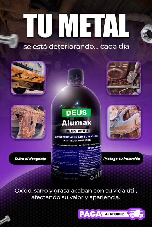 ALUMAX - LIMPIADOR DE ALUMINIO Y CARROCERÍA 100% EFECTIVO
