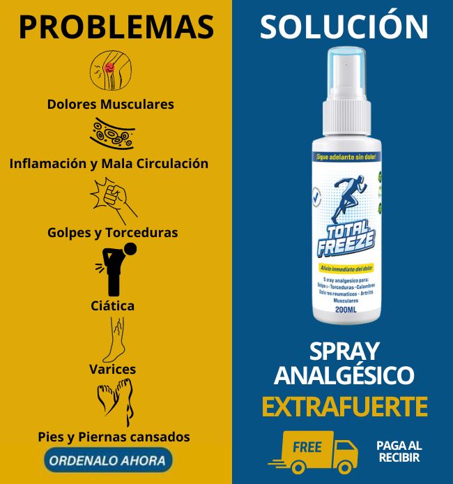 TOTAL FREEZE MAX™- SPRAY ANALGÉSICO DE HIELO LÍQUIDO