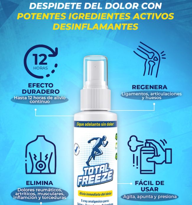 TOTAL FREEZE MAX™- SPRAY ANALGÉSICO DE HIELO LÍQUIDO