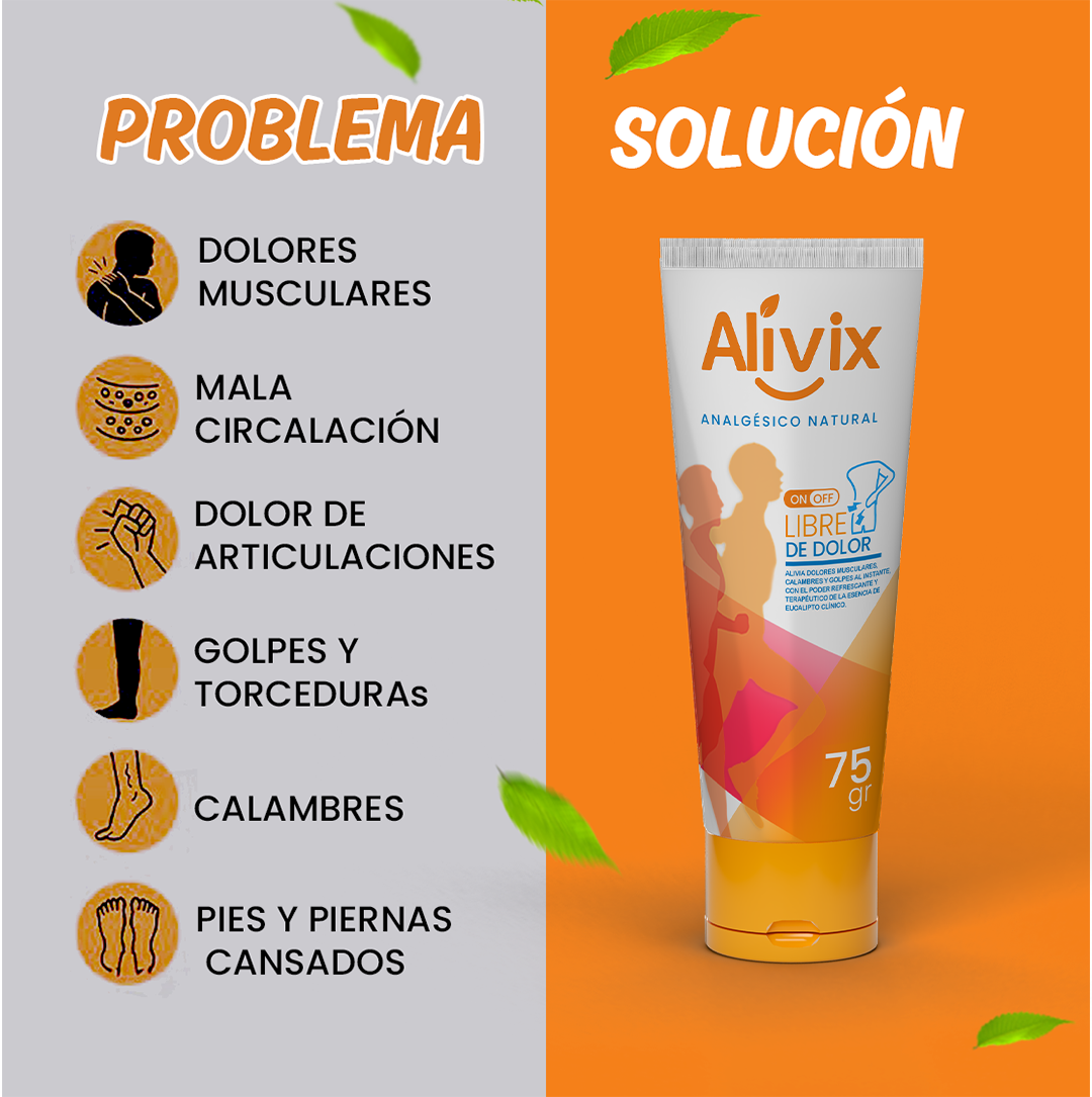 ALIVIX GEL - ALIVIO INMEDIATO CONTRA DOLORES MUSCULARES, ARTICULARES Y ÓSEO 💥
