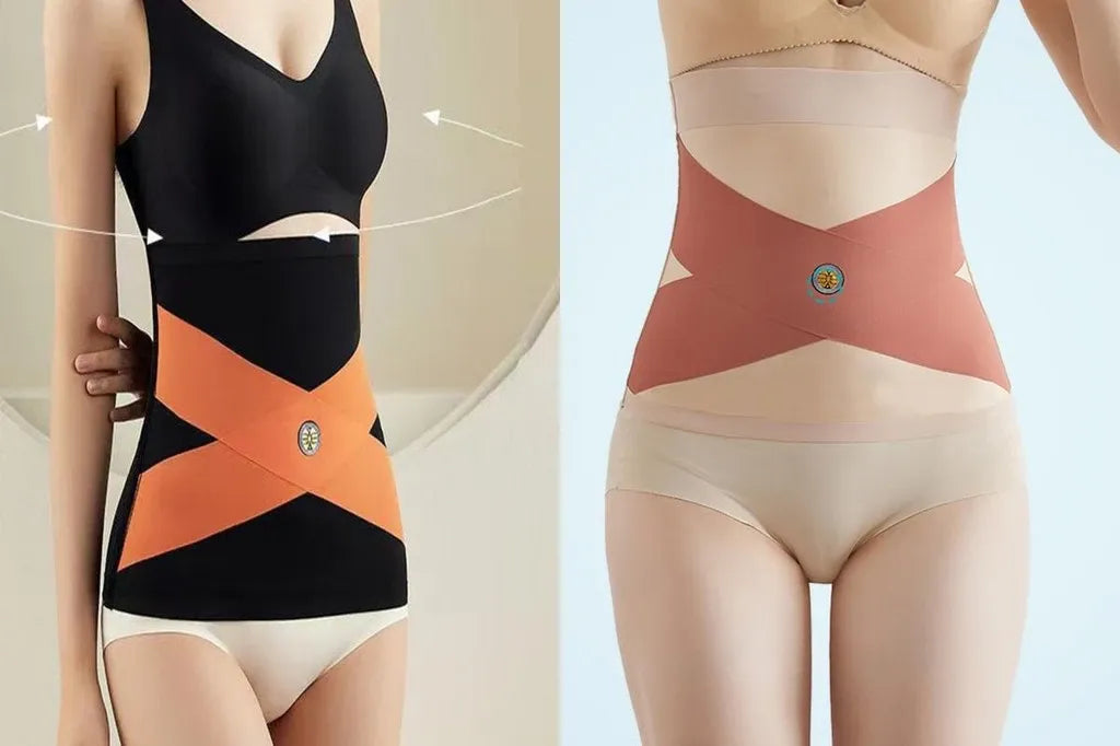 SHAPE QUEEN - Faja moldeadora sin costuras (Negro y Beige)