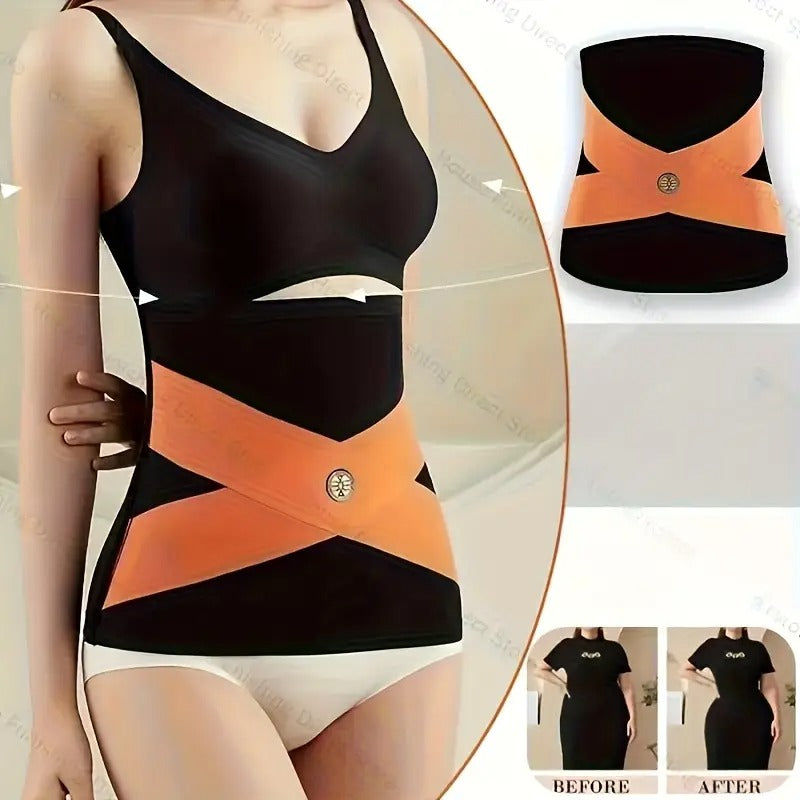 SHAPE QUEEN - Faja moldeadora sin costuras (Negro y Beige)